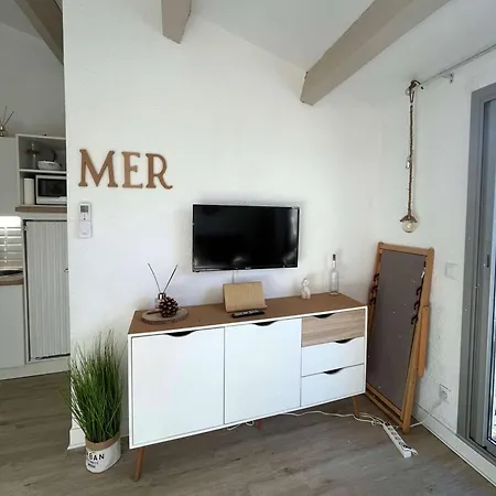 Mitoyenne T2 Climatisée Avec Piscine Et Parking, Vue Pinède - Fr-1-607-237 * Agde