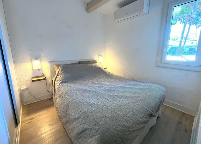 Mitoyenne T2 Climatisee Avec Piscine Et Parking, Vue Pinede - Fr-1-607-237 Σπίτι διακοπών Agde